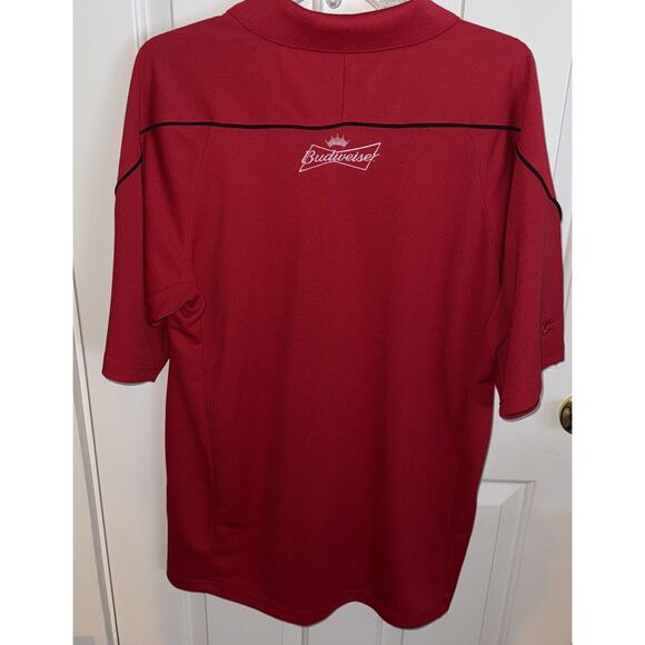 NWT Chase Authentic Red #8 Dale Earnhardt Jr Bud Racing Cotton Polo Shirt Large - Picture 4 of 7